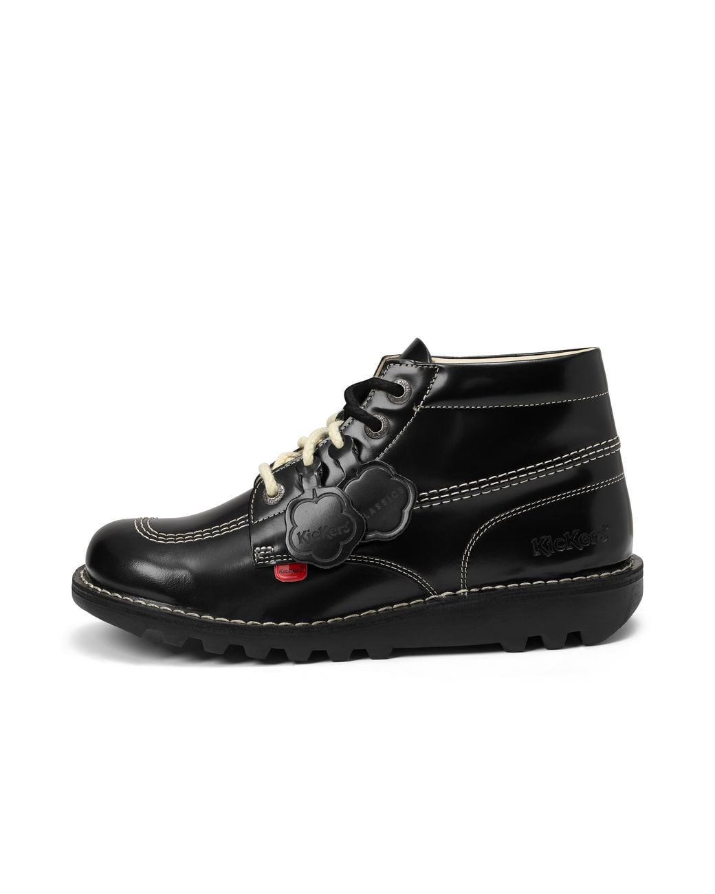 Kickers Black Adult Kick Hi 75 Leather