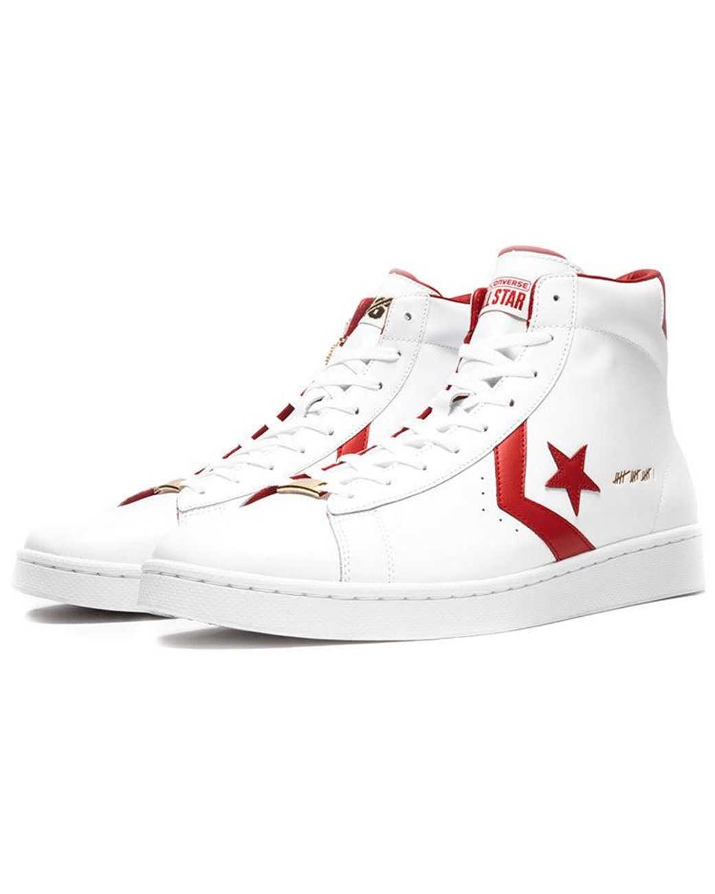 Converse White Pro Leather Mid Shoes for men