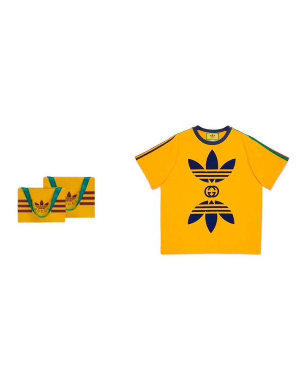 Gucci Yellow X Adidas Cotton Jersey T-Shirt