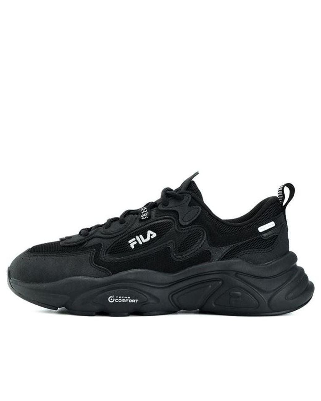Fila Black Running Shoes Low Nonslip Shoes for men