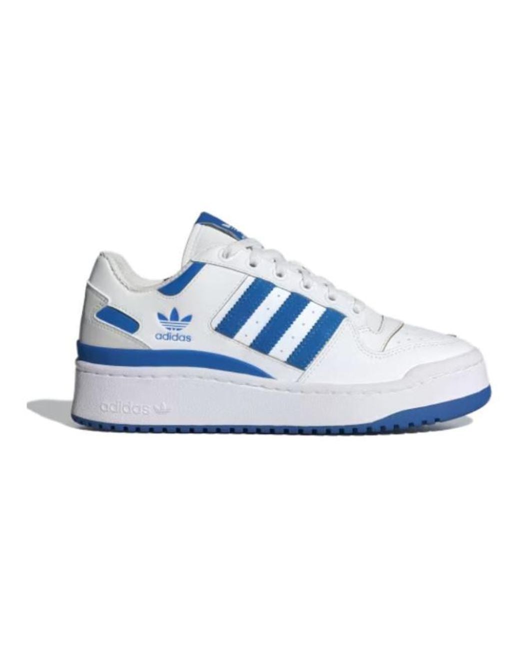 Adidas Blue Forum Bold Stripes Shoes
