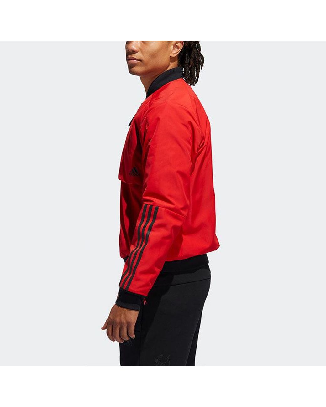 Adidas Red Mic Jkt Bomb Series Pattern Jacket for men