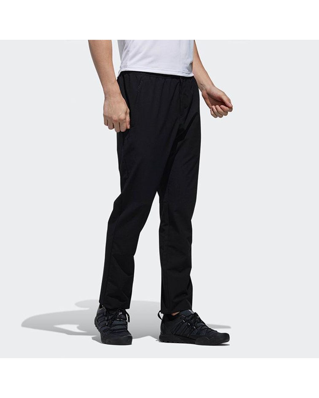 Adidas Black Softshell Pants Outdoor Sports Trousers for men