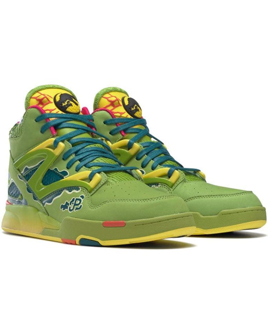 Reebok Green Jurassic Park X Pump Omni Zone 2 'Dilophosaurus' for men