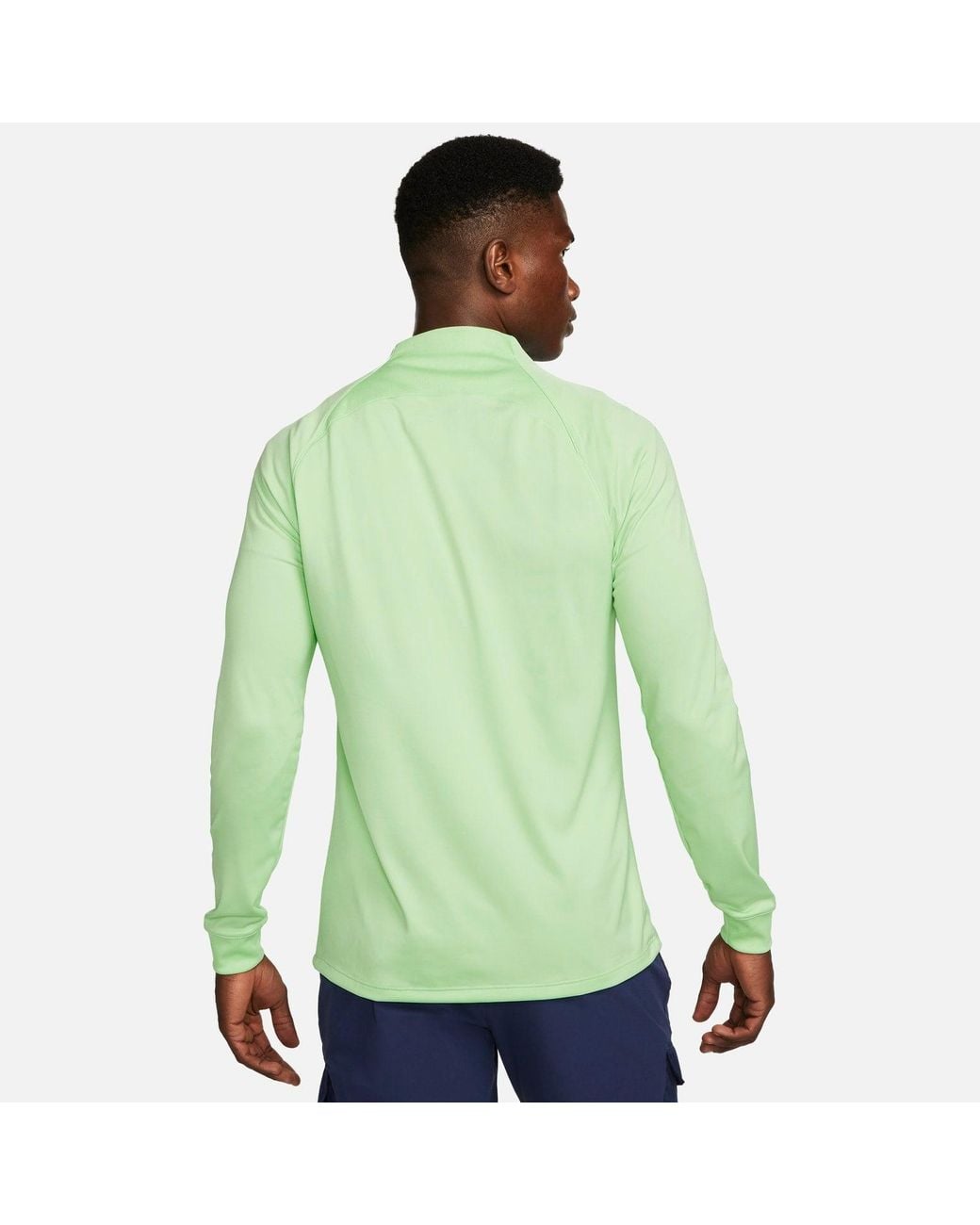 Nike Green Brazil Strike Dri-Fit Knit Soccer Track Jacket for men