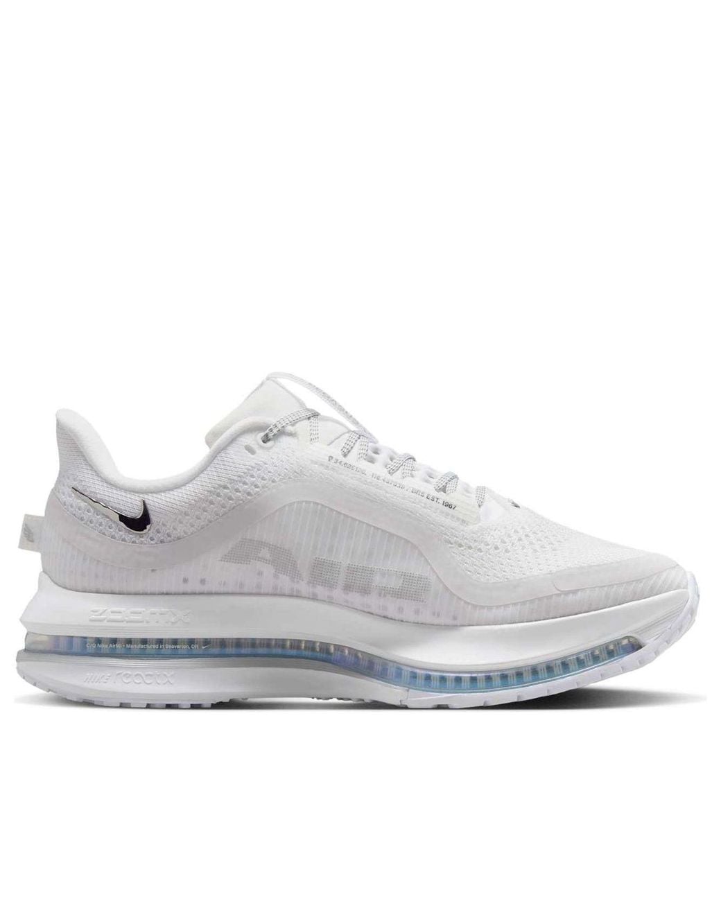 Nike White (Wmns) Air Zoom Pegasus Premium Metallic'