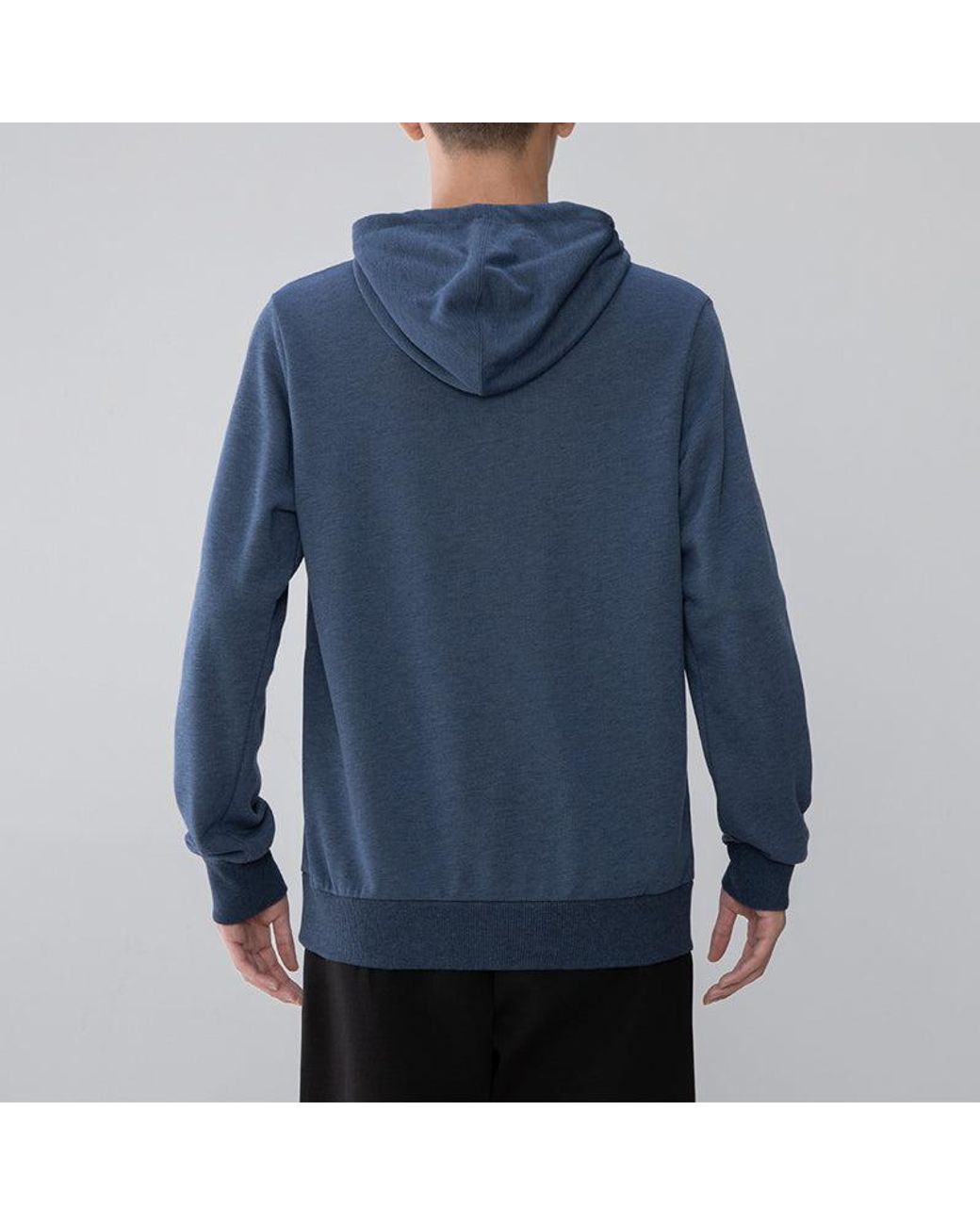 Adidas Blue Bl Ft Hd Logo Printing Sports Knit Pullover for men