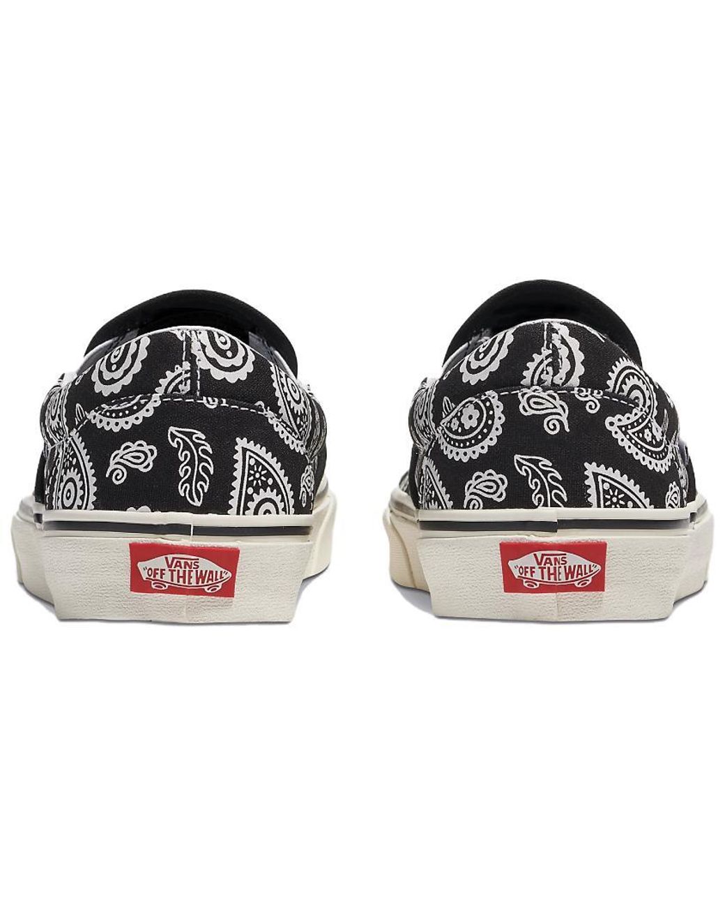 Vans Black Classic Slipon 'Primavera Paisley' for men