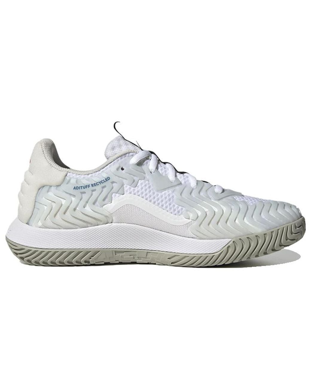 Adidas White Solematch Control Tennis Shoes Lucid' for men
