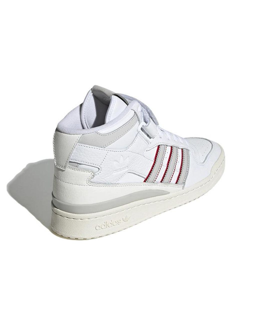 forum mid shoes cloud white