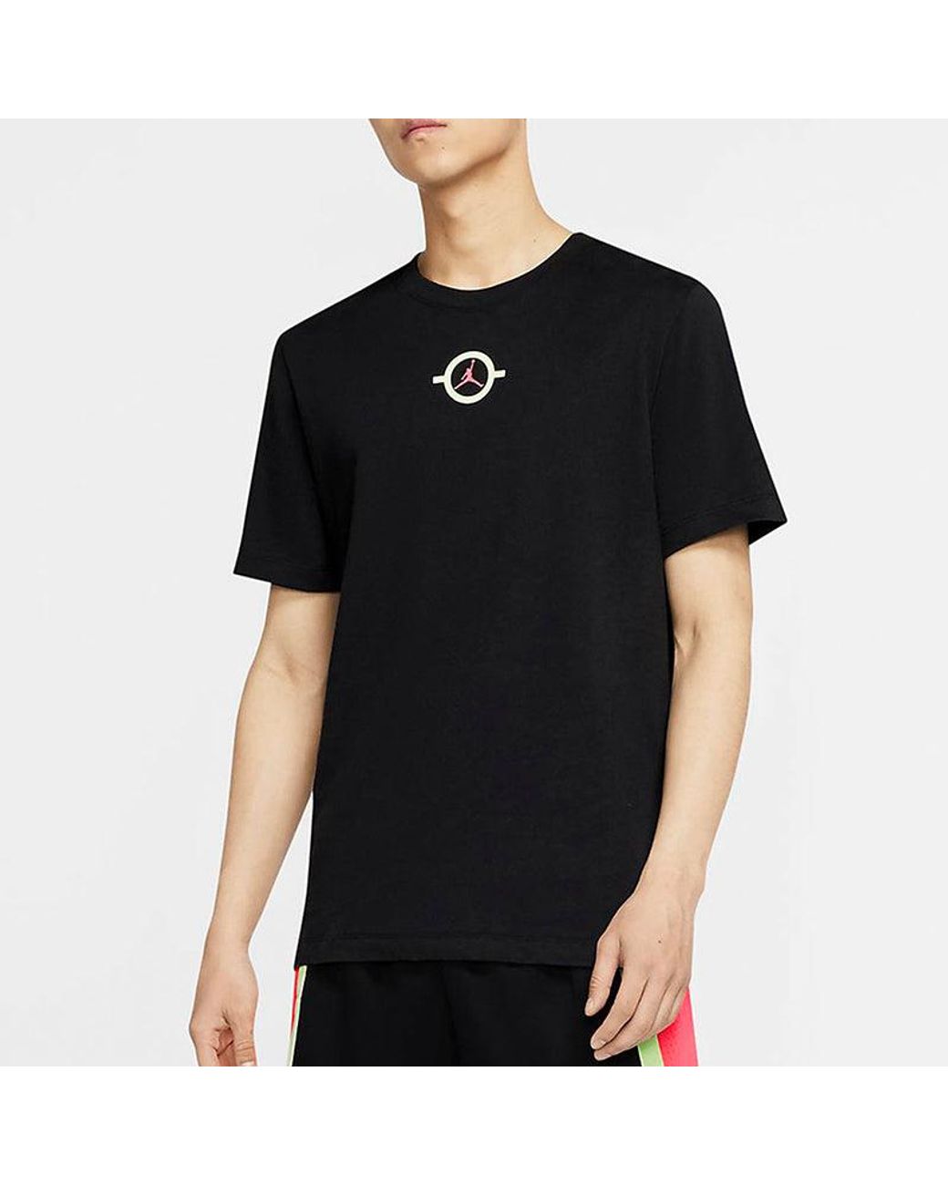 Nike Black Graffiti Basketball Sports Short Sleeve for men