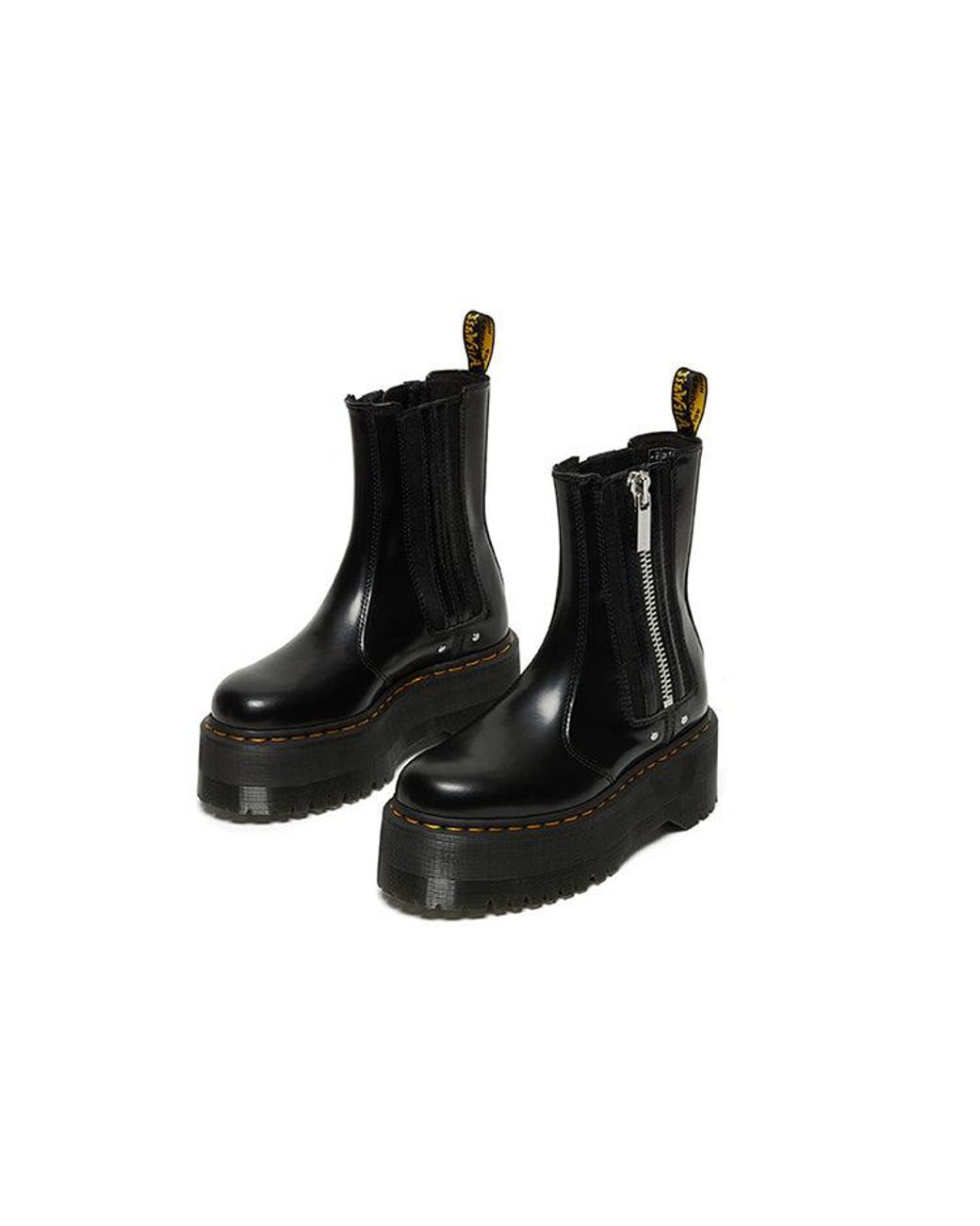 Dr. Martens Black (Wmns) 2976 Max Leather Platform Chelsea Boots