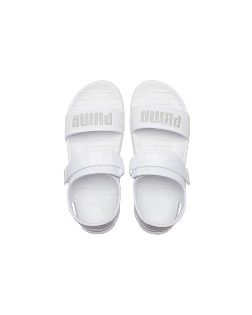 PUMA White Softride Sandal for men