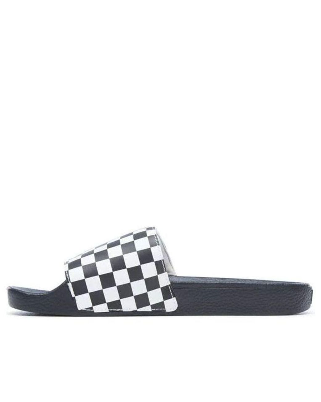 Vans Blue Slide-On 'Checkerboard' for men