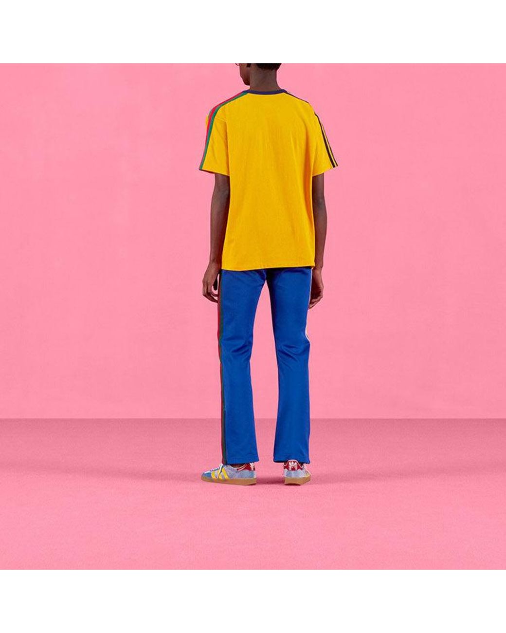 Gucci Yellow X Adidas Cotton Jersey T-Shirt