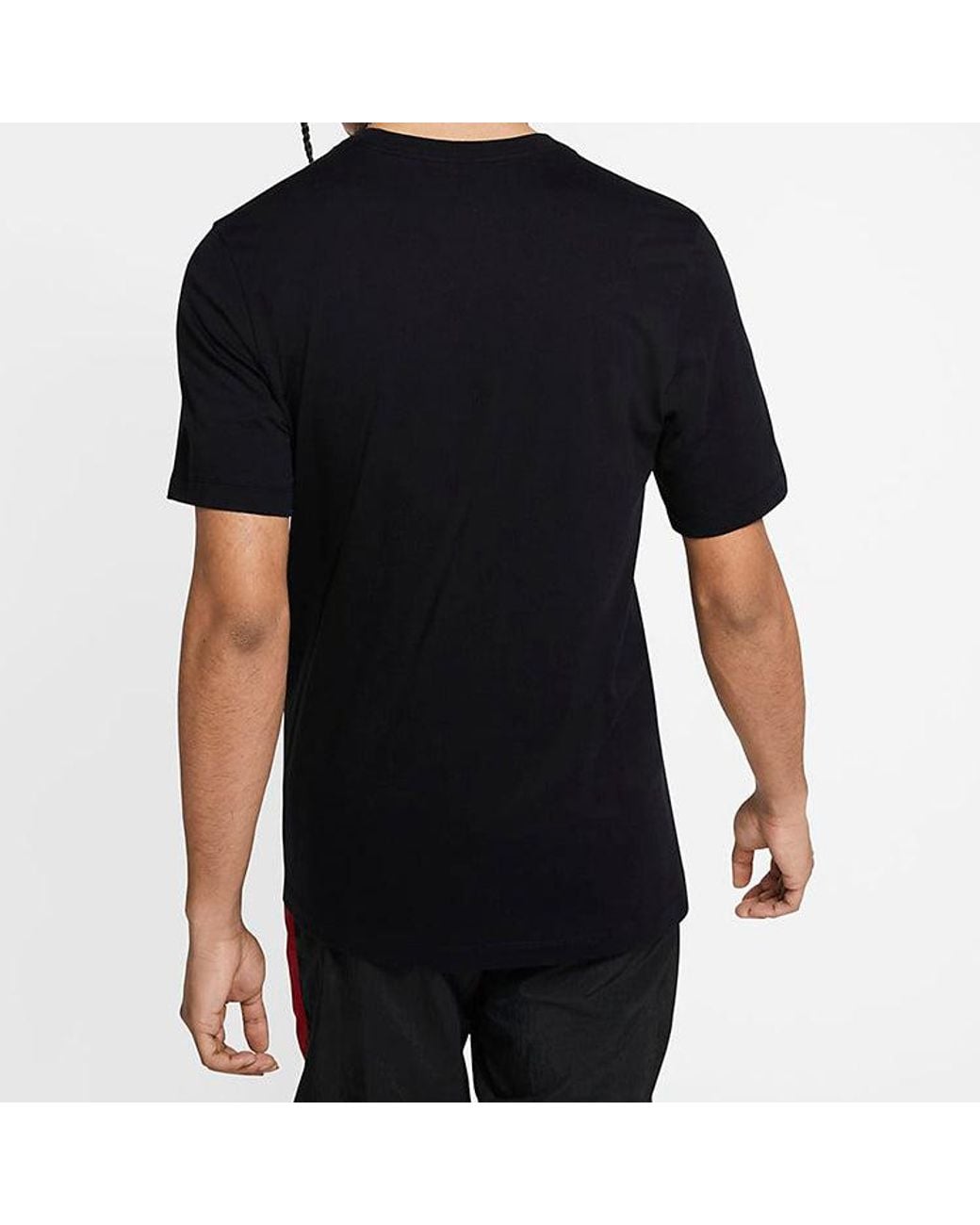 Nike Black Jordan Aj85 Signature Printing Short Sleeve T-Shirt for men