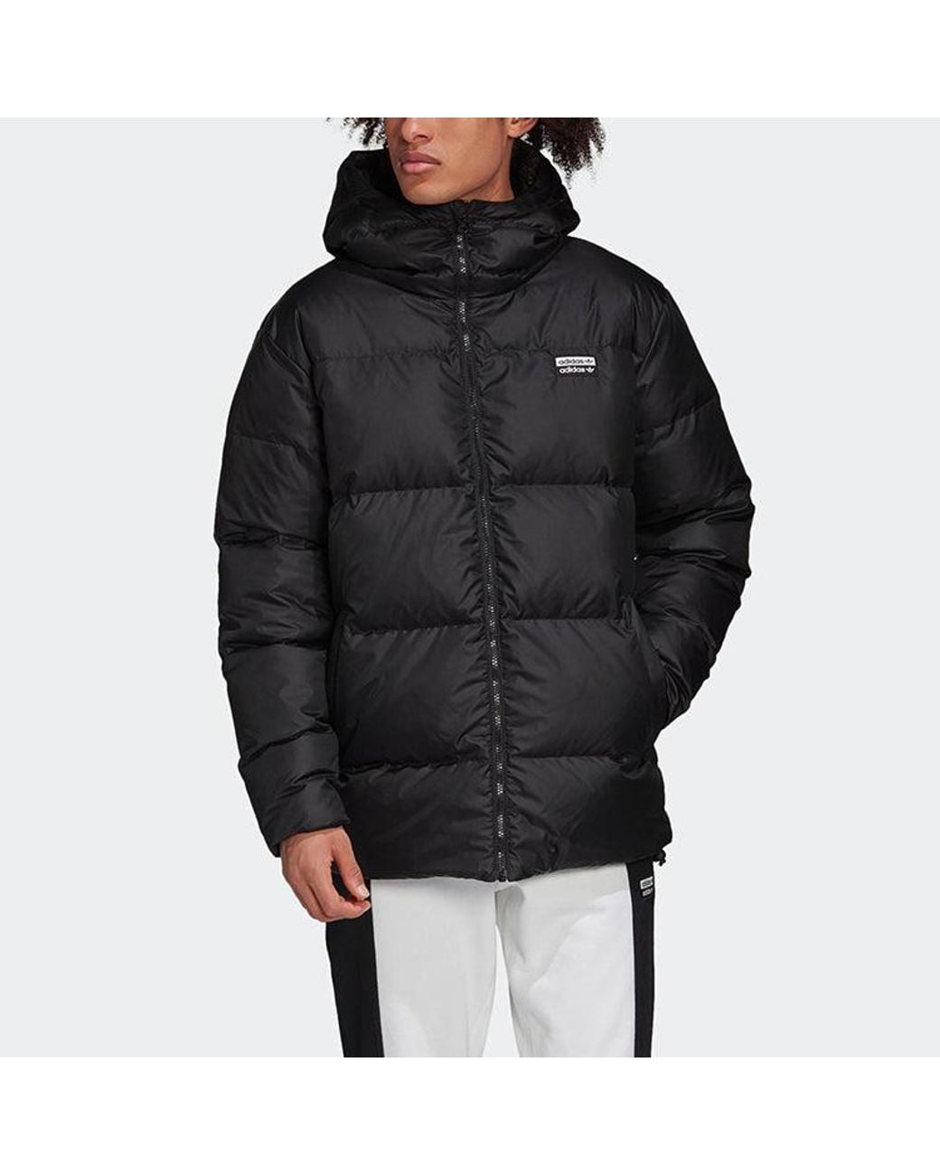 Adidas Green Originals Mid Reversable Down Jacket for men