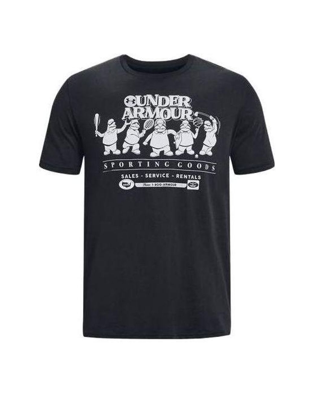 Under Armour Black Coach Sporting Goods T-Shirt for men