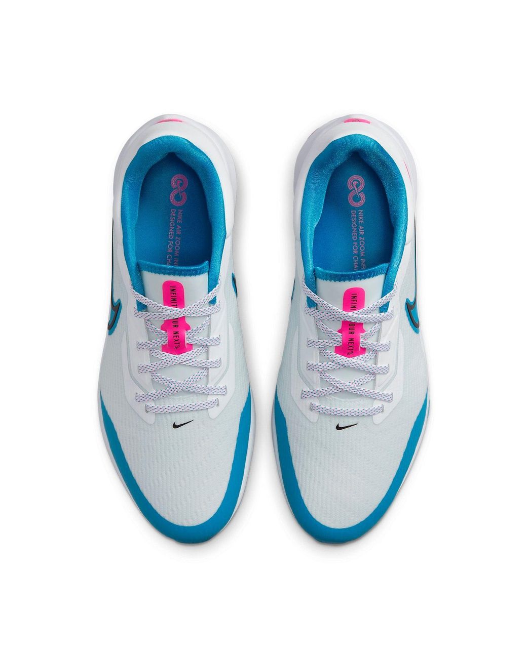 Nike Blue Air Zoom Infinity Tour Next% Boa Wide Aurora Blast' for men
