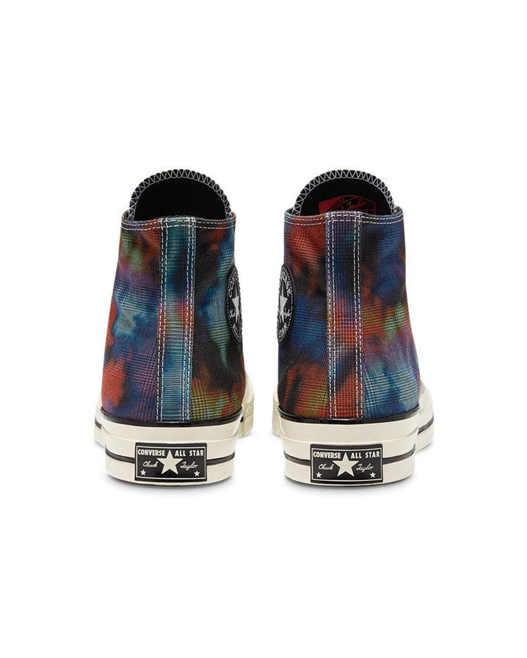 Converse Blue Chuck 70 High 'Tie Dye Plaid' for men