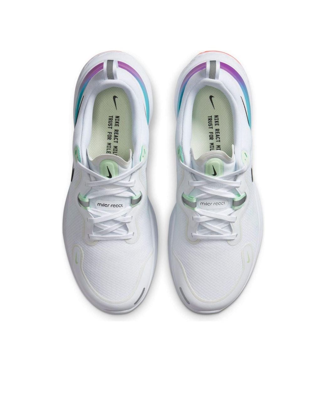 Nike White React Miler 'Ombre' for men