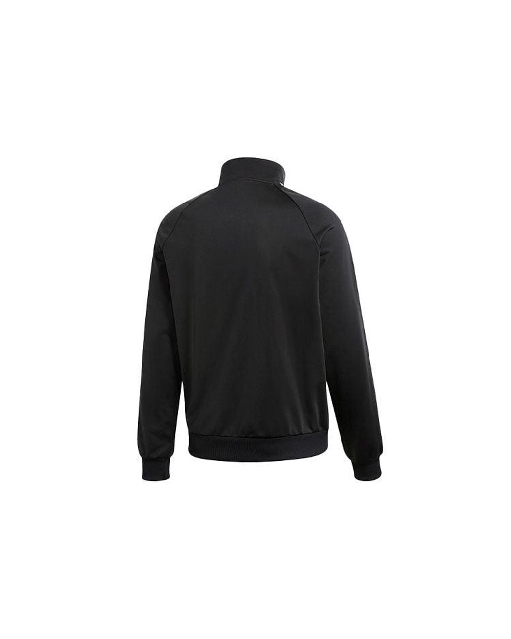 Adidas Black Logo Printing Side Stripe Stand Collar Sports Jacket for men