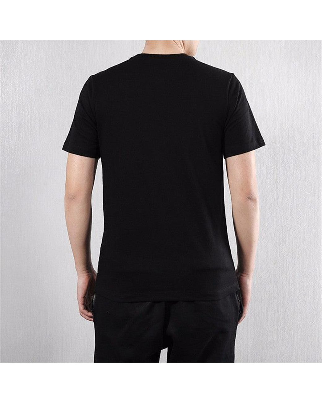 Nike Blue Basketball Text Sports Short-Sleeved for men