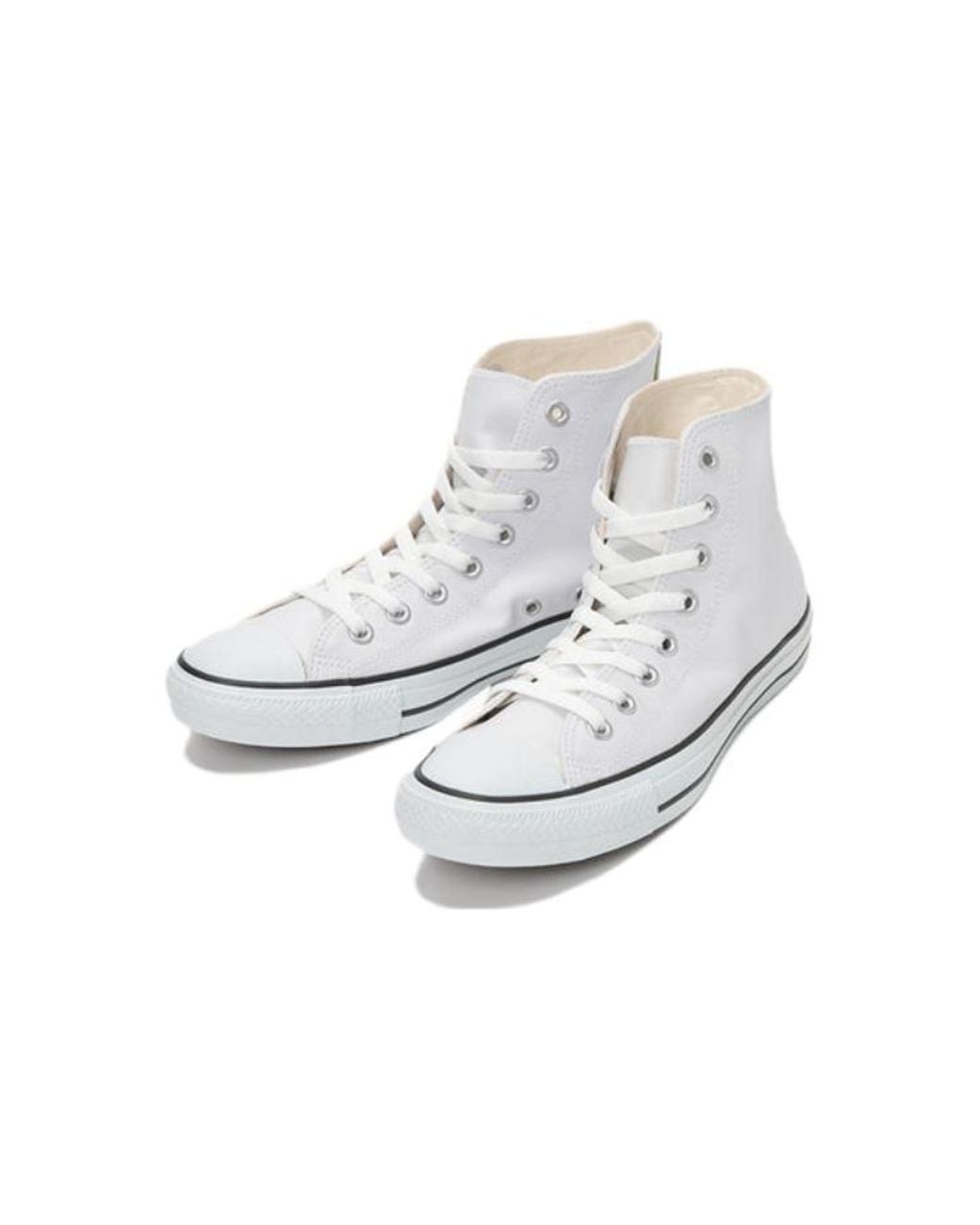 Converse White All Star Leather High Top 'Off- for men