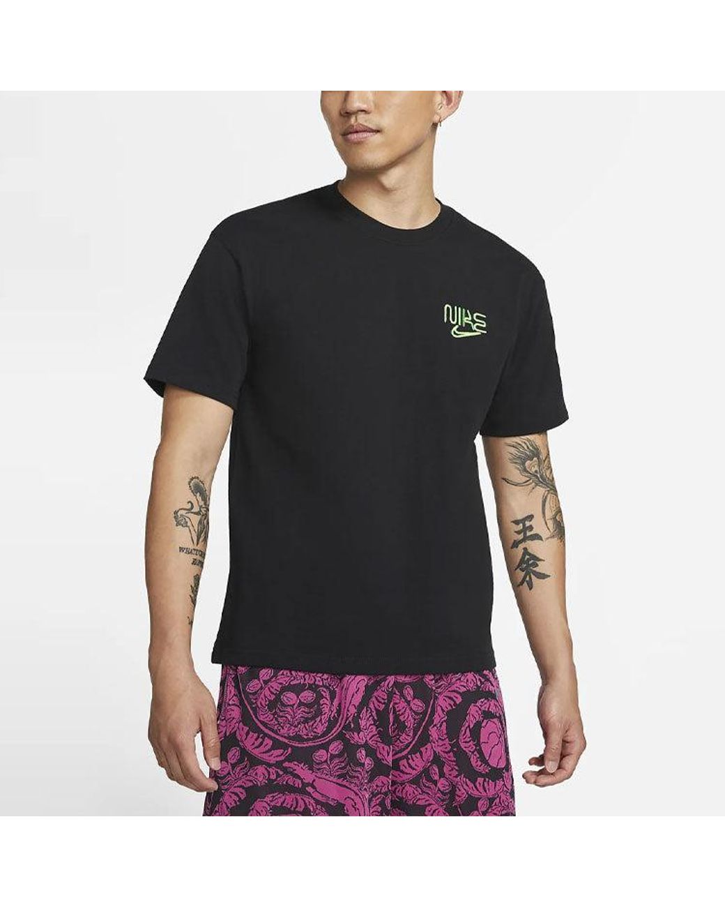 Nike Black As Nk Mi Cty Elv Ss 90 Tee for men