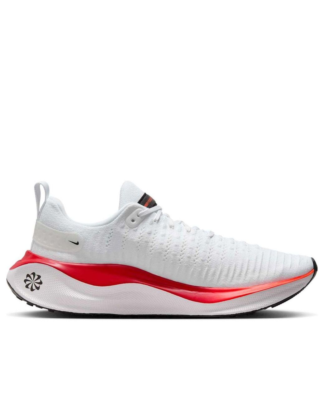Nike White Reactx Infinity Run 4 Bright Crimson' for men