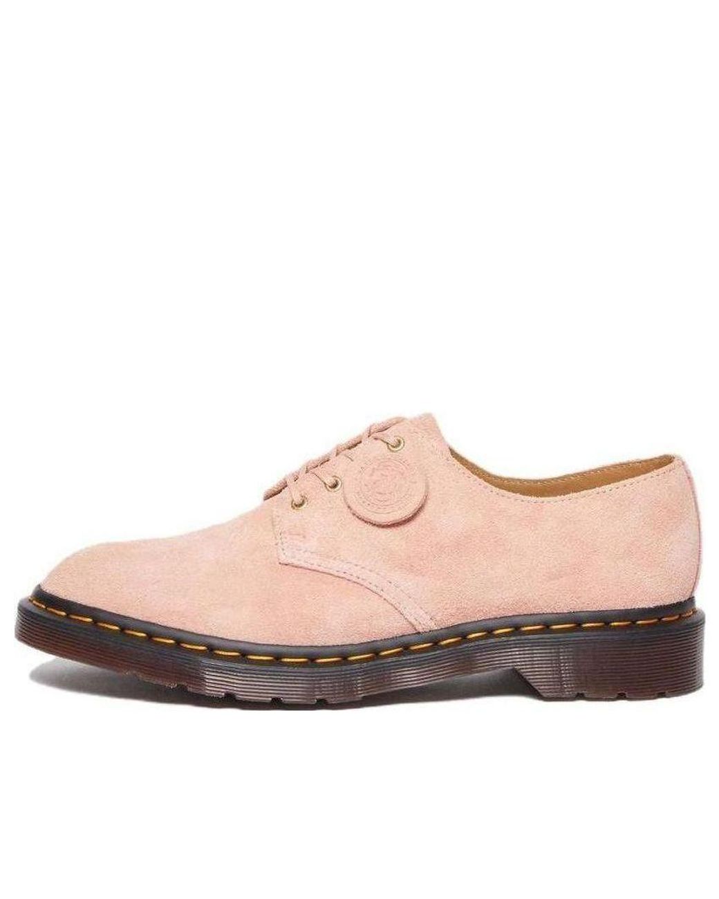 Dr. Martens Pink (Wmns) Smiths Suede Dress Shoes 'Peach'