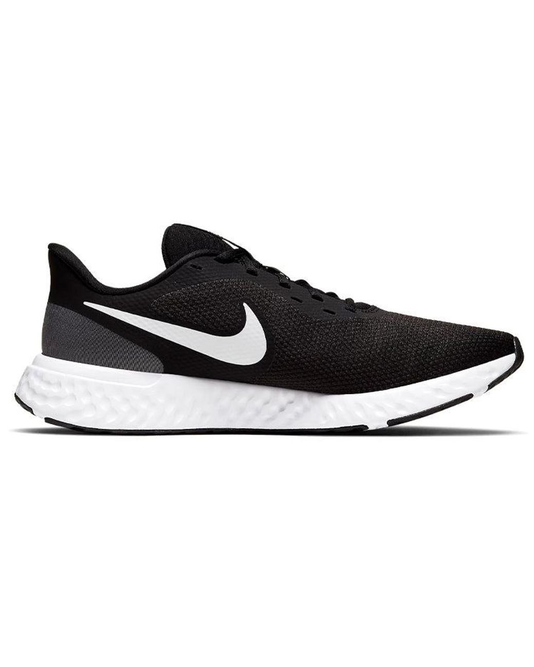 nike revolution black white