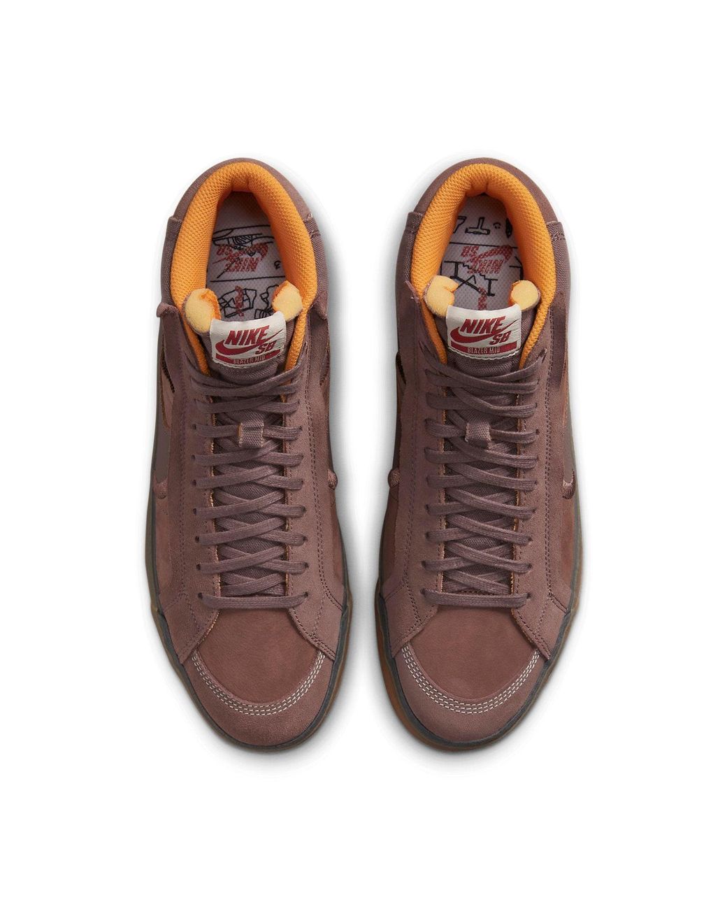 Nike Brown Zoom Blazer Mid Premium Plus Sb 'Plum Eclipse Gum' for men