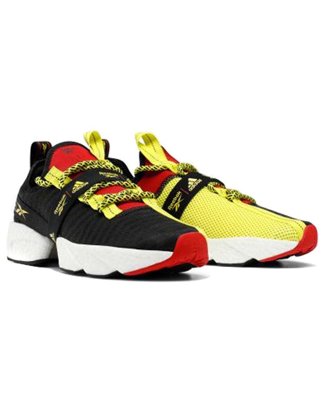Reebok Black Sole Fury X Boost 'Hyper' for men