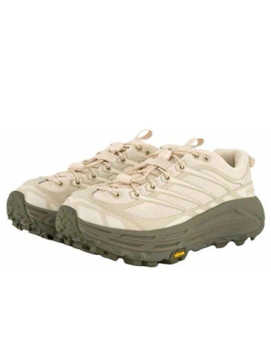 Hoka One One White Mafate Three2 'Oat Milk Eucalyptus' for men