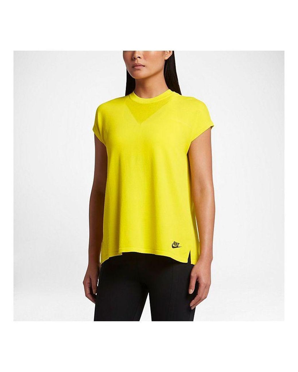 Nike Yellow (Wmns) Sportswear Tech Knit