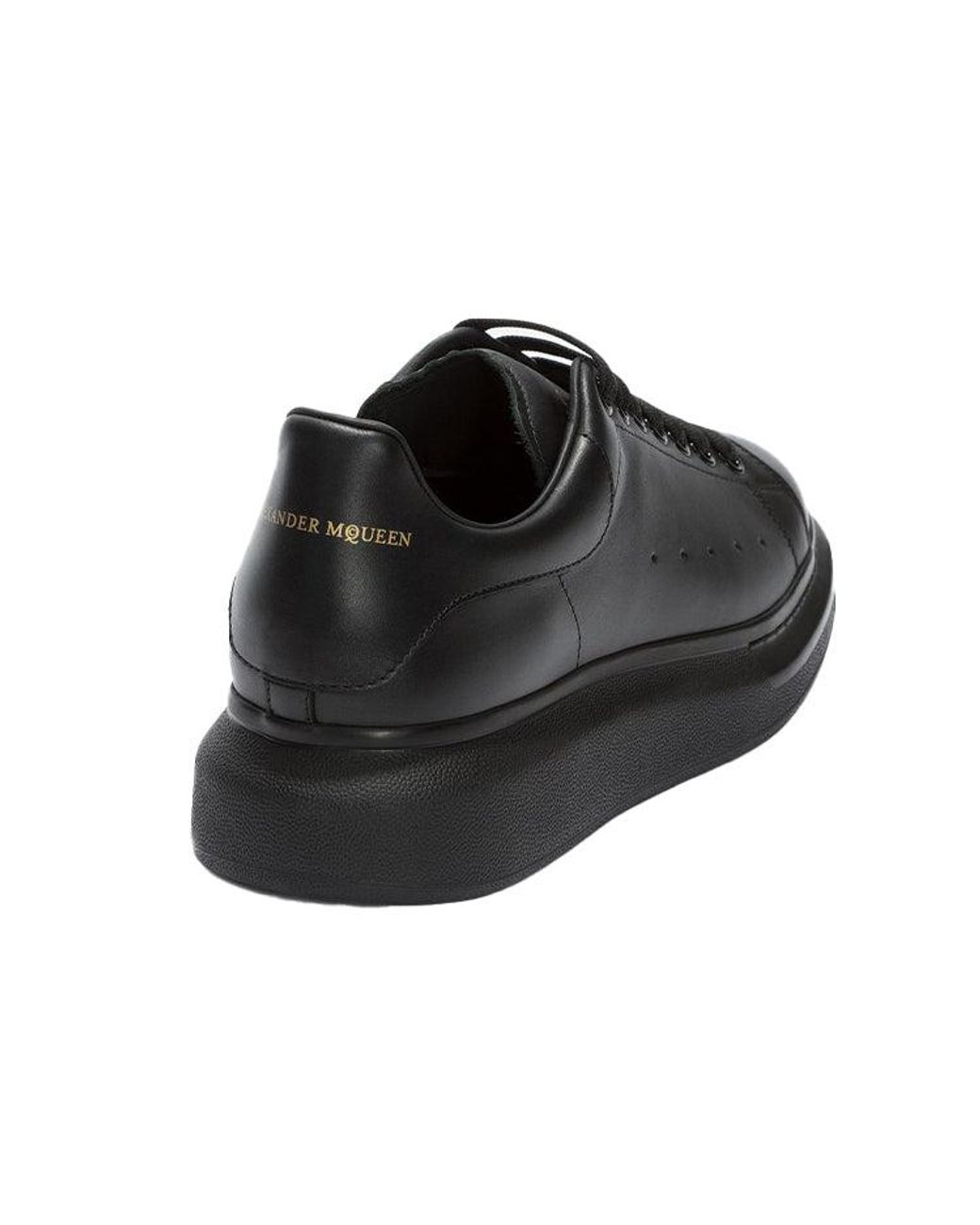 McQueen Black Oversized Sneaker 'Pure' for men