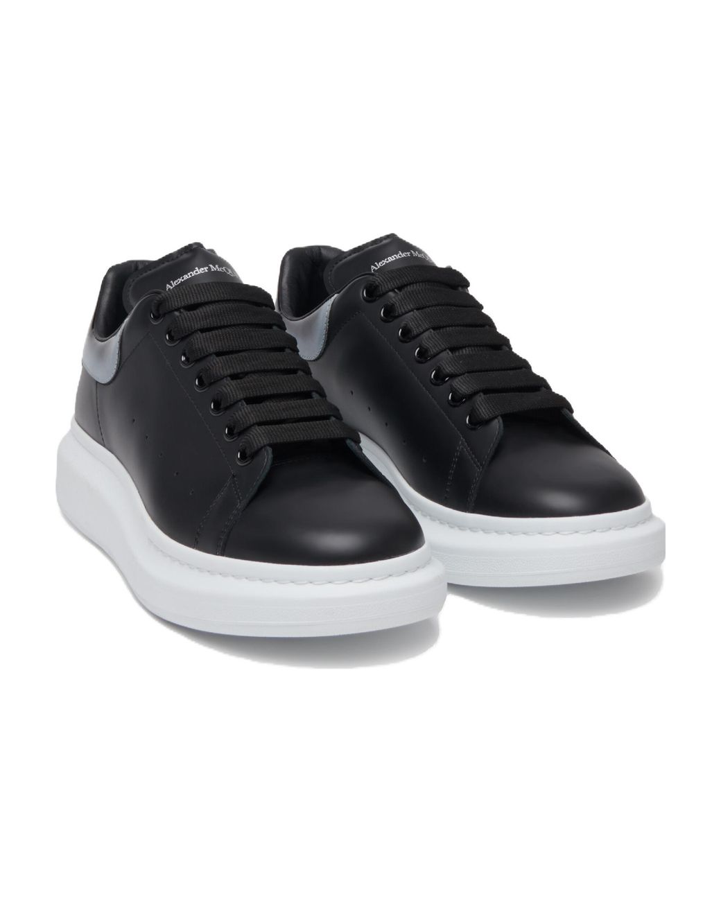 McQueen Blue Larry Leather Sneakers for men