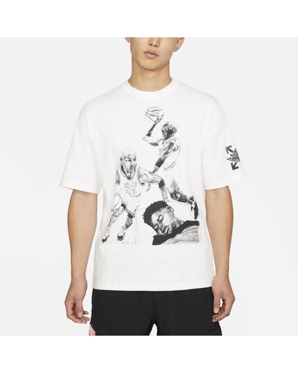 Nike White X Off- Mj T-Shirt Asia Sizing for men