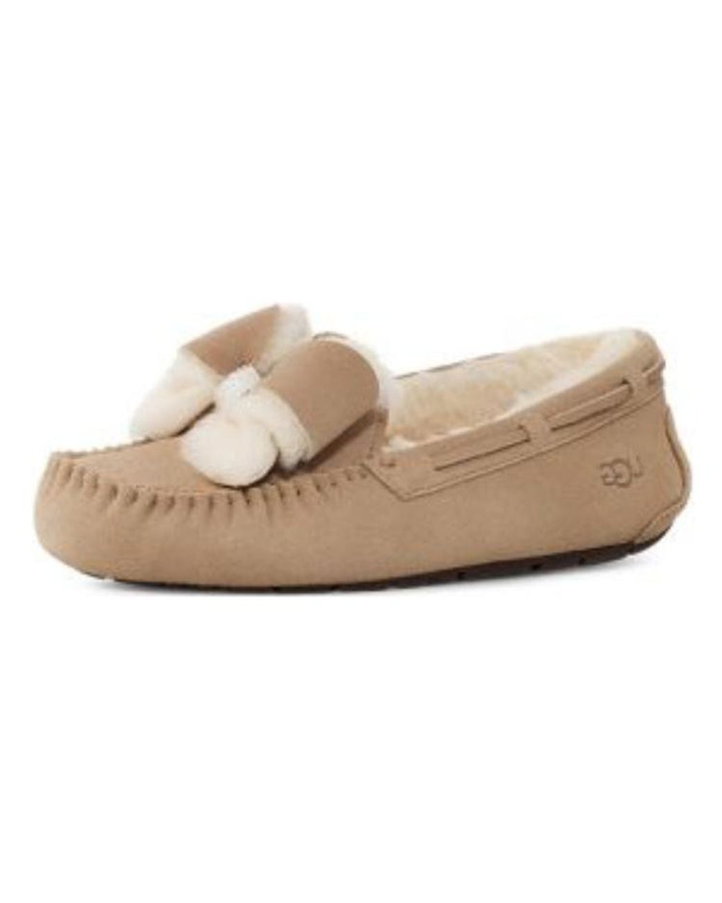 Ugg Natural (Wmns) Dakota Fur Bow 'Sand'