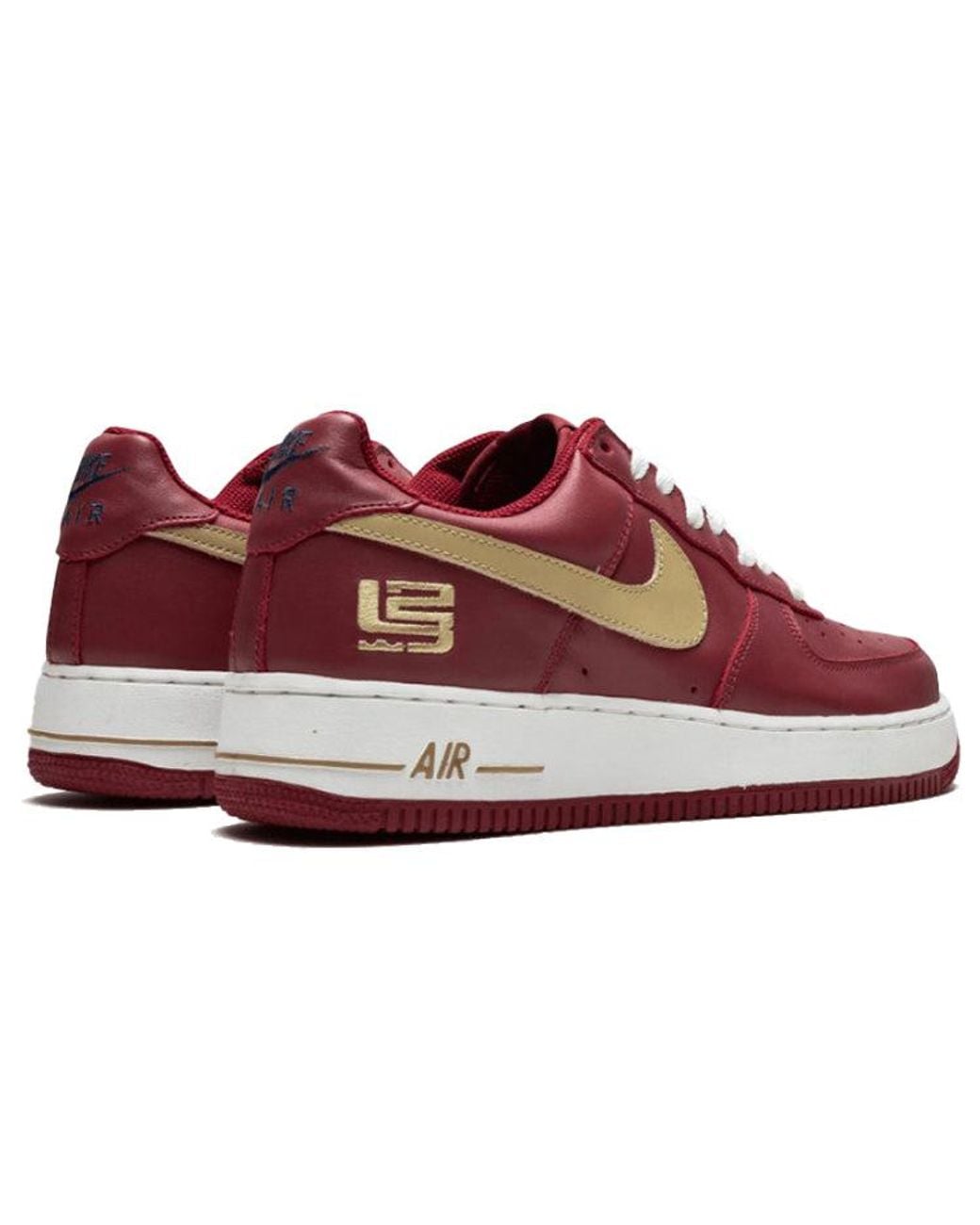 Nike Red Air Force 1 Low 'Lebron James' for men