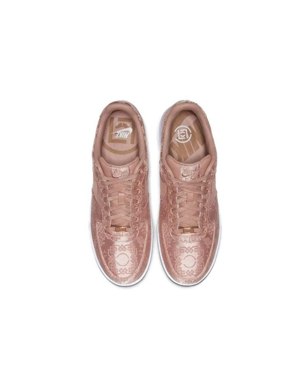 Nike Brown X Clot Air Force 1 Low Premium 'Rose Silk' Special Box for men