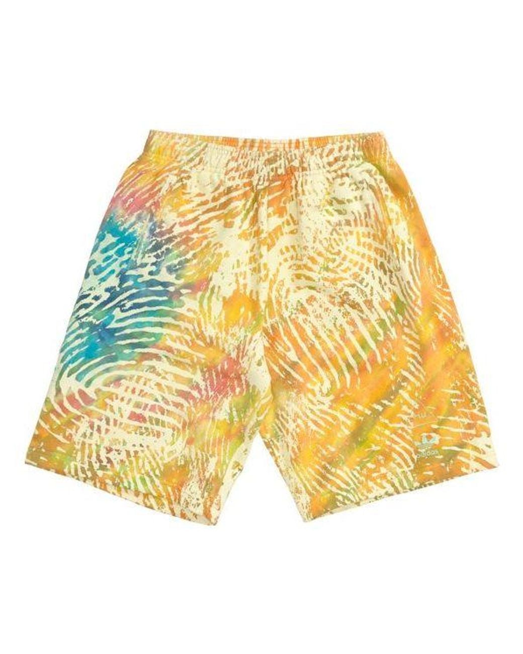 Adidas Yellow Originals X Pw March Madness Print Shorts for men