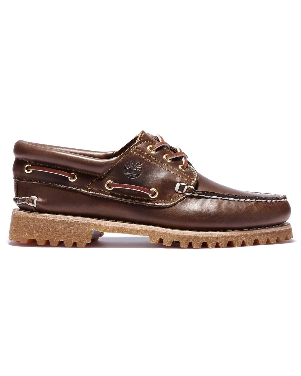 Timberland Brown 3-Eye Lug for men