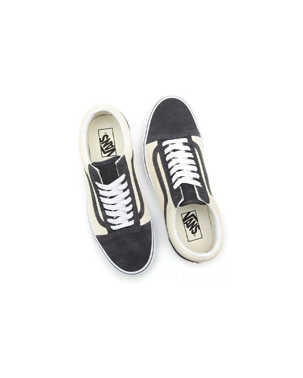 Vans White 2Tone Suede Old Skool for men
