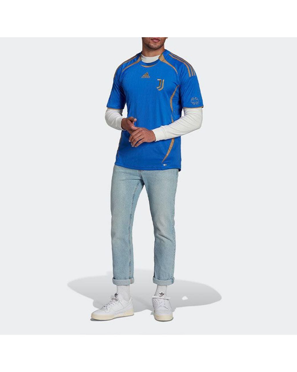 Adidas Blue Juventus Teamgeist Jersey for men