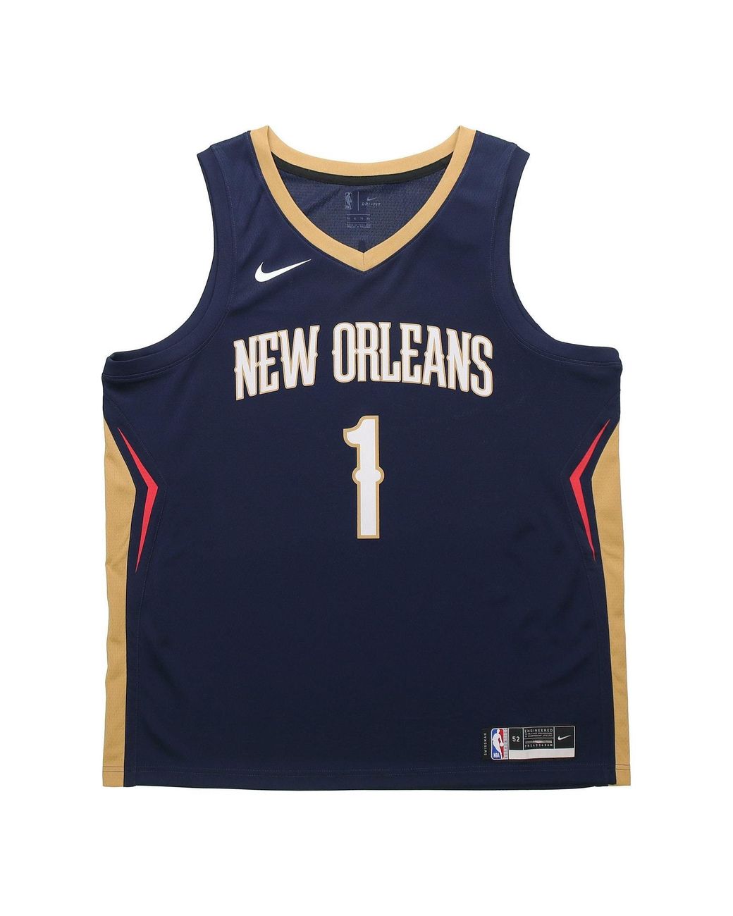 Nike Blue Nba Zion Williamson New Orleans Pelicans 2022/23 Icon Edition Swingman Jersey #1 for men