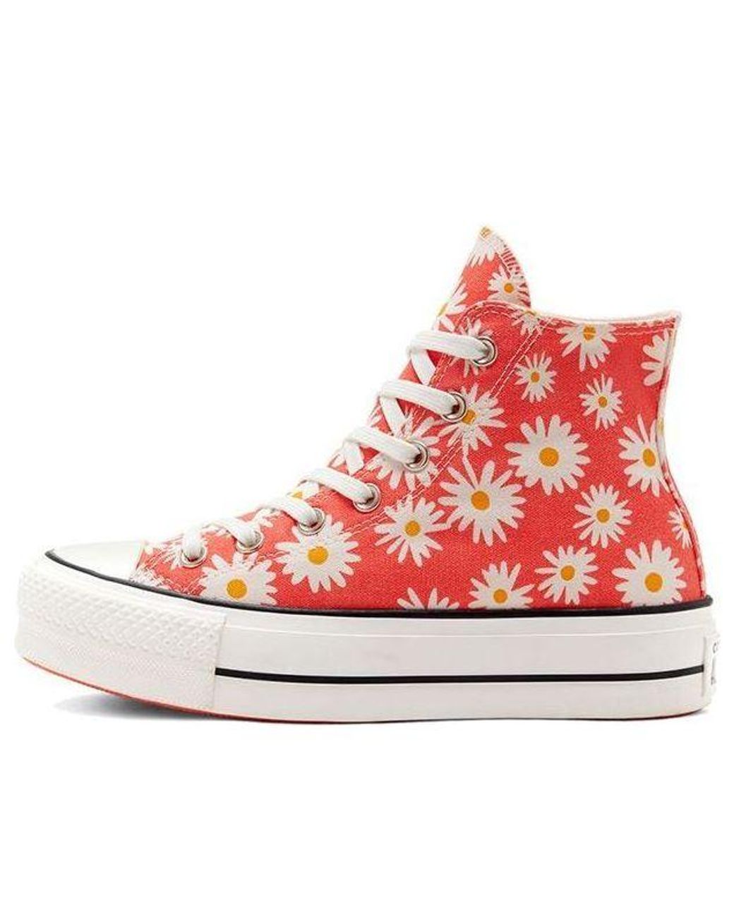 Converse Red (Wmns) Chuck Taylor All Star Platform High 'Camp Daisies'