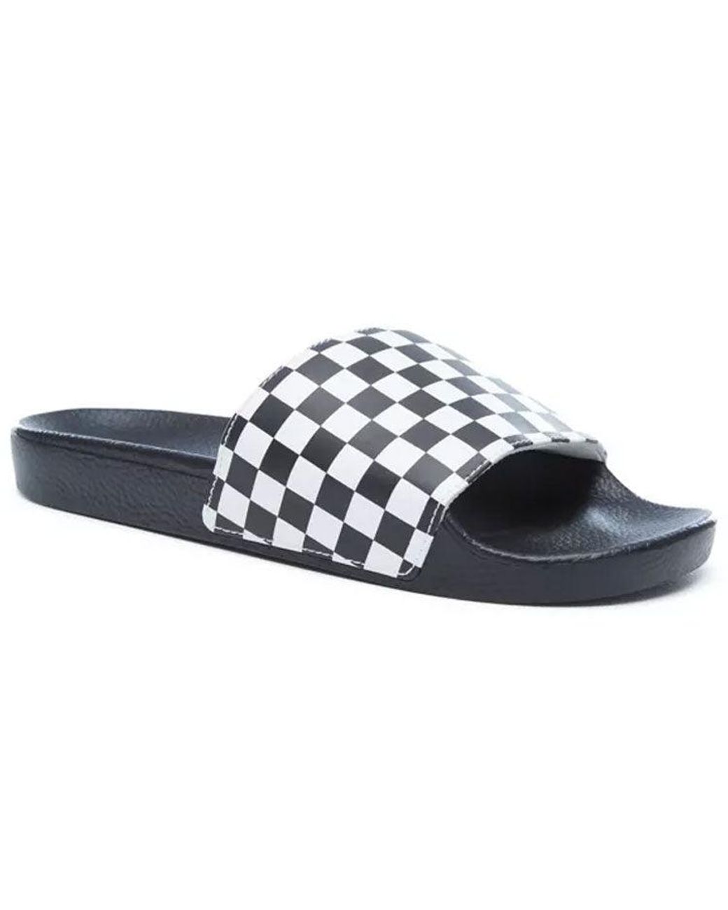 Vans Blue Slide-On 'Checkerboard' for men