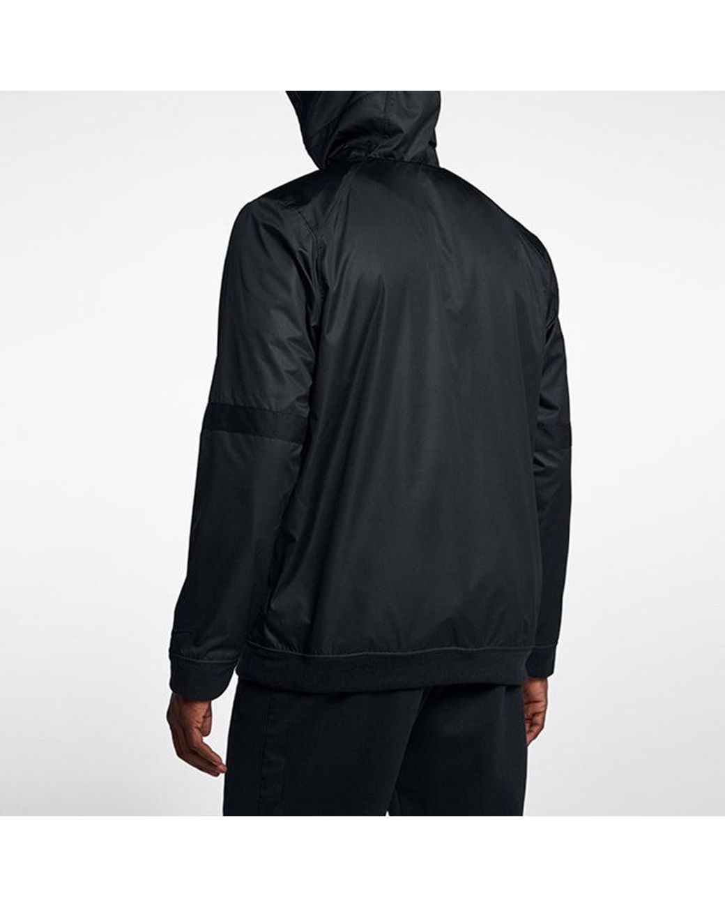 Nike Black Lebron Fleece Stay Warm Breathable Hooded Track Jacket for men